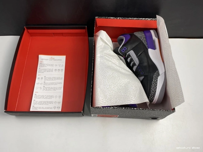 Rep Retro Black Jordan Air CT8532 Court Purple 3 050 0808